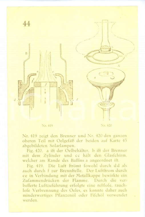 1910 ca DRESDEN Kretzschmar & Bösenberg - Innere einer Lampe *Vintage postcard