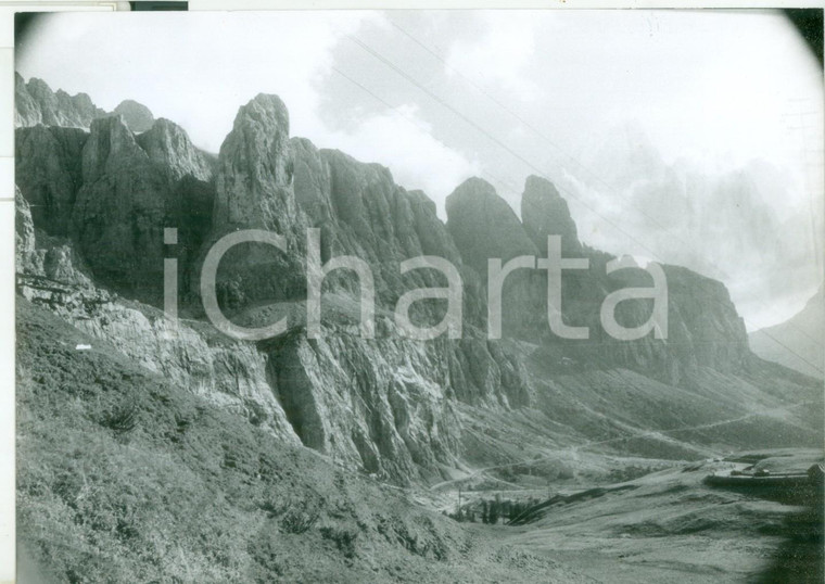 1982 PLAN DE GRALBA (BZ) Parete a picco del Gruppo del Sella *Fotografia 18x13