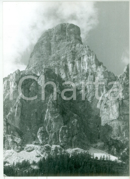 1982 CORVARA IN BADIA (BZ) Veduta del monte Sassongher *Foto vintage 13x18 cm
