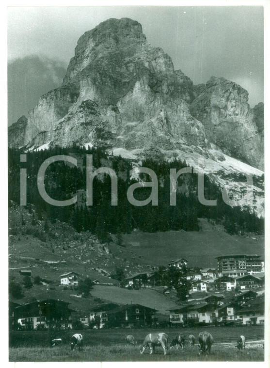 1982 CORVARA IN BADIA Veduta del SASSONGHER e della valle *Fotografia artistica