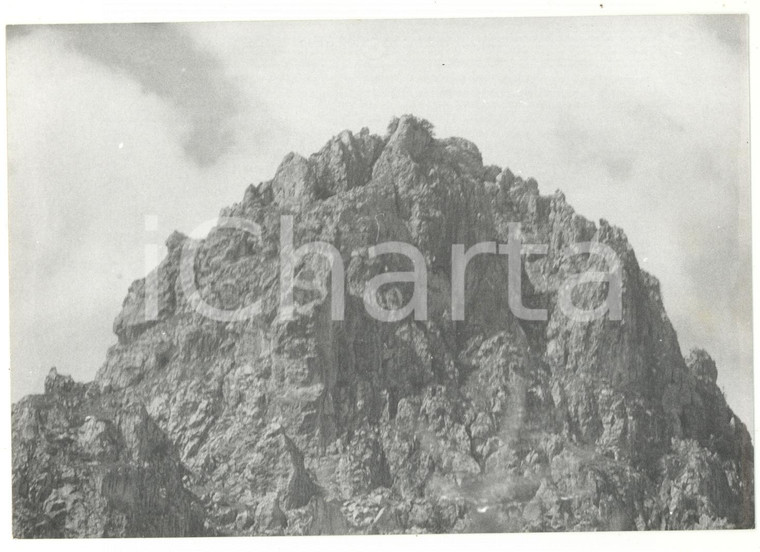 1981 SARETTO (CN) Veduta del massiccio delle Alpi Cozie *Foto VINTAGE 18x13 cm