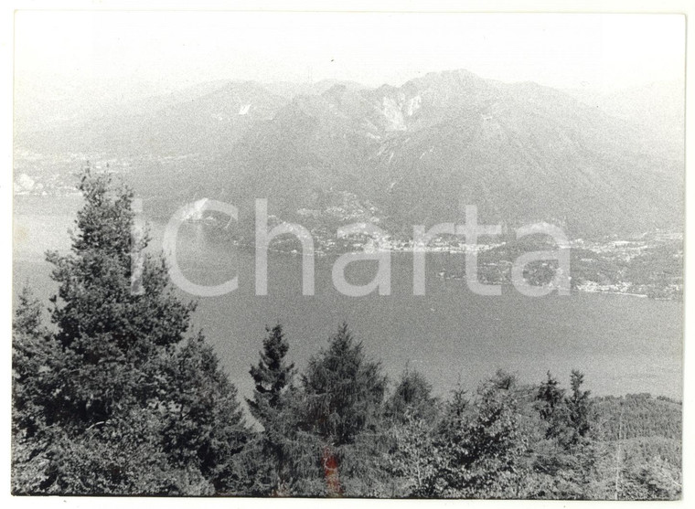 1980 MONTE MOTTARONE (VB) Veduta panoramica del LAGO MAGGIORE *Foto 18x13 cm