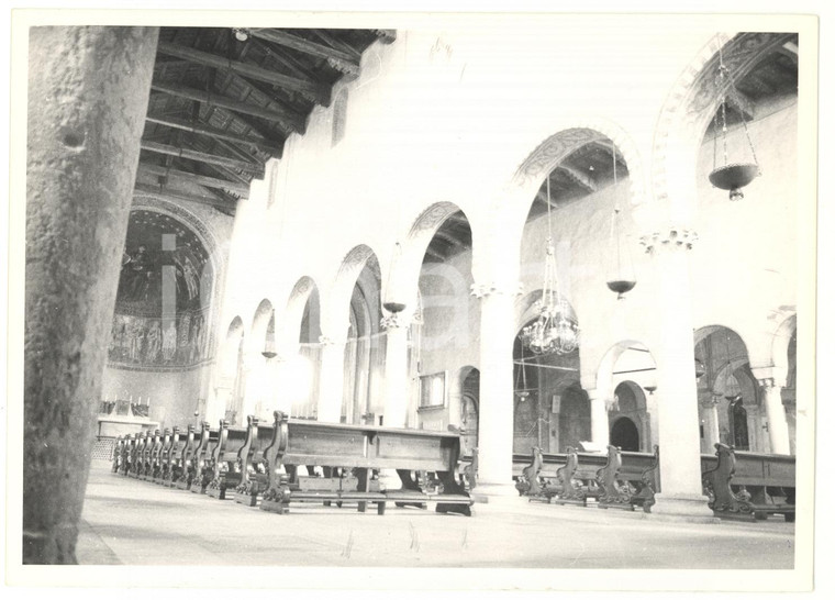 1971 TRIESTE Interni della cattedrale di SAN GIUSTO *Foto VINTAGE 18x13 cm