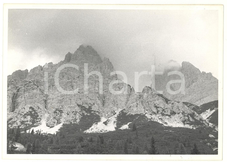 1971 PASSO TRE CROCI (BL) Veduta panoramica MONTE CRISTALLO *Foto VINTAGE 18x13