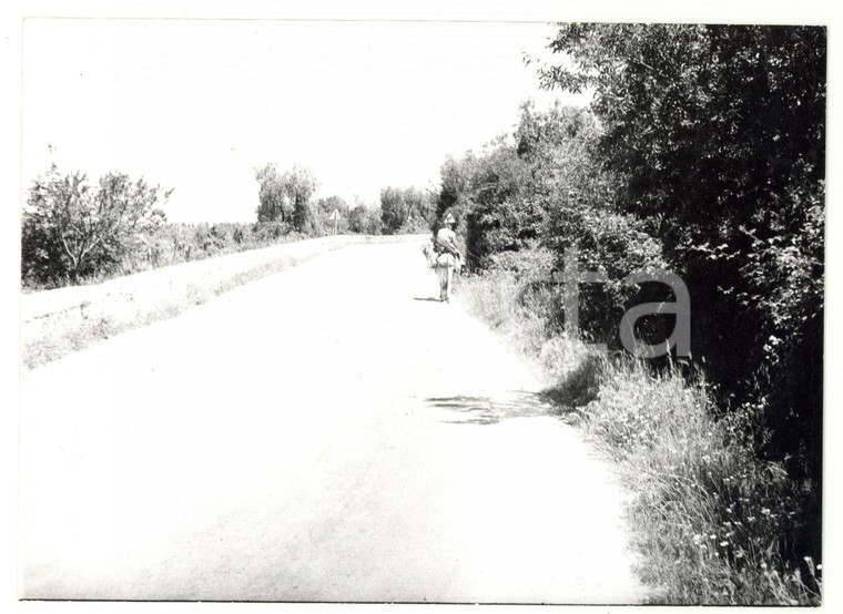 1979 ISCHITELLA (FG) Turista percorre la strada a dorso d'asino - Foto 18x13