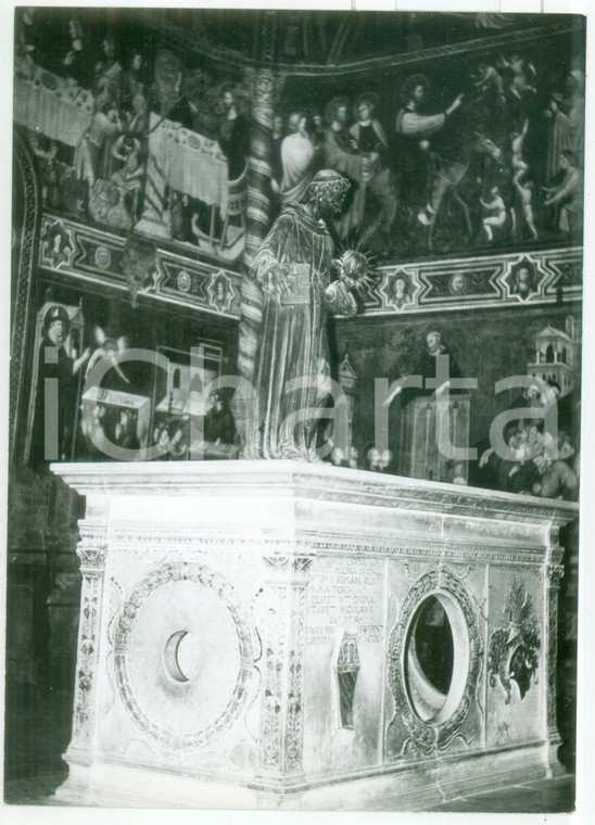 1970 BASILICA DI TOLENTINO L'arca e la statua di San Nicola - Foto 13x18 cm
