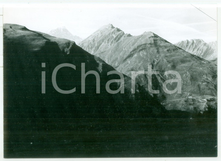 1978 LA THUILE Scorcio catena montuosa delle Alpi *Fotografia VINTAGE 18x13 cm