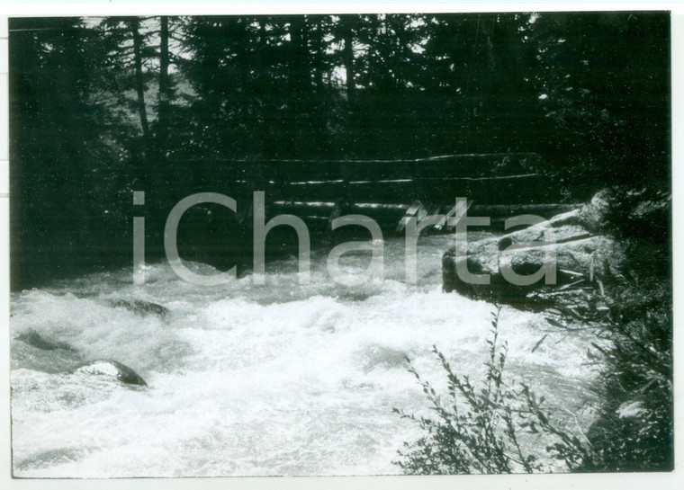 1978 TÊTE D'ARPY - Veduta del torrente *Fotografia VINTAGE 18x13 cm