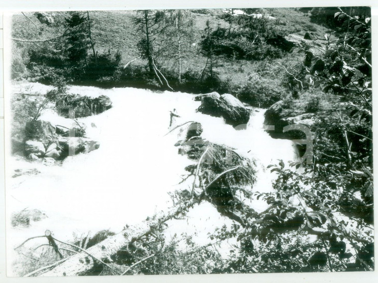 1978 VAL FERRET (AO) Veduta del fiume DORA DI FERRET - Fotografia VINTAGE 18x13