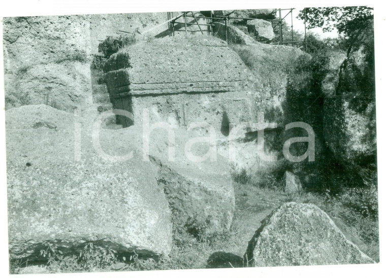 1981 VETRALLA Necropoli rupestre di NORCHIA scavata nel tufo *Foto VINTAGE 18x13
