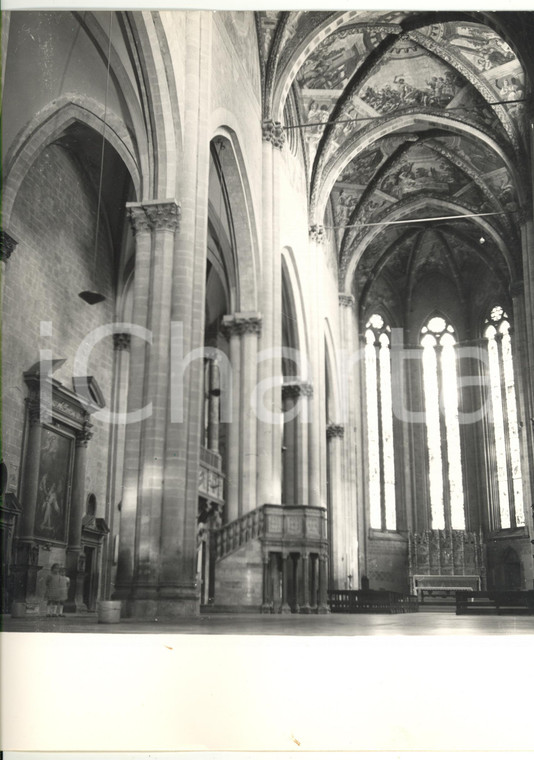 1972 AREZZO Navata della chiesa di Santa Maria della Pieve *Foto 24x30 cm