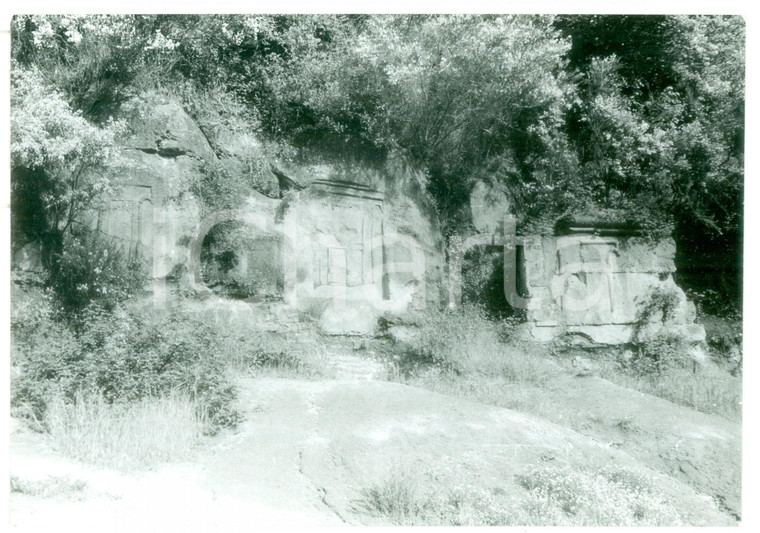 1981 VETRALLA Veduta della necropoli di NORCHIA *Foto VINTAGE 18x13 cm