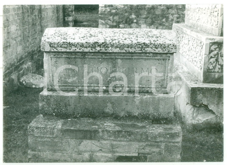1979 AQUILEIA Veduta di una tomba del Sepolcreto romano - Foto VINTAGE 18x13 cm