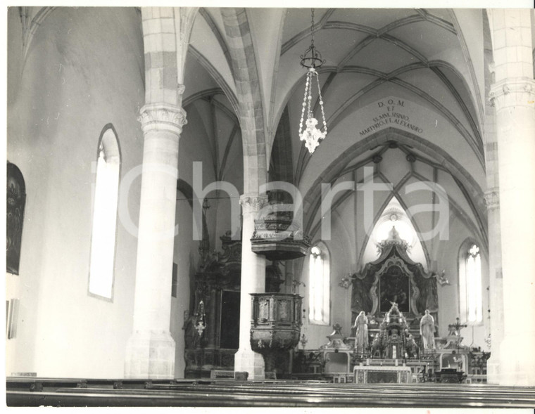 1979 SANZENO Interni della Basilica dei Santi Sisinio Martirio Alessandro *Foto