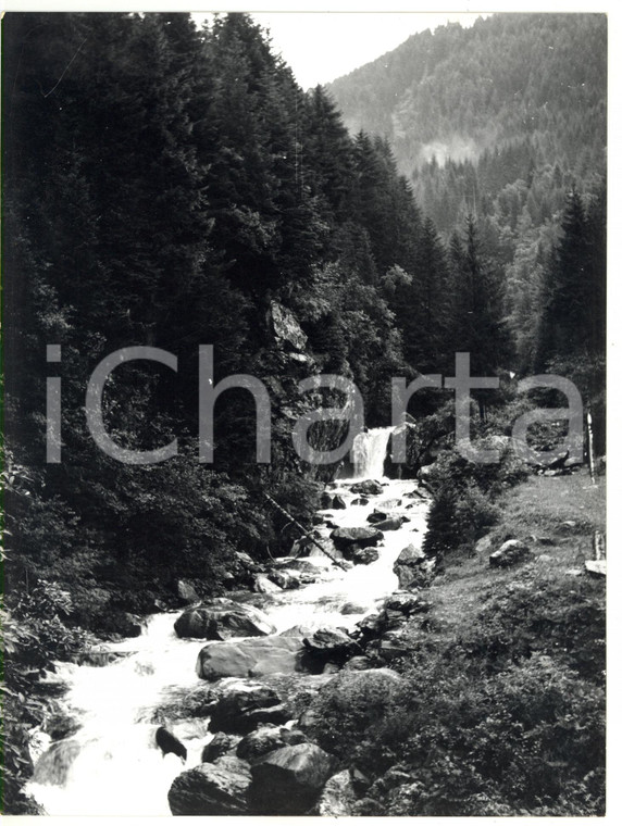 1977 VALLE DEL CAFFARO Veduta di una cascatella *Foto VINTAGE 18x24