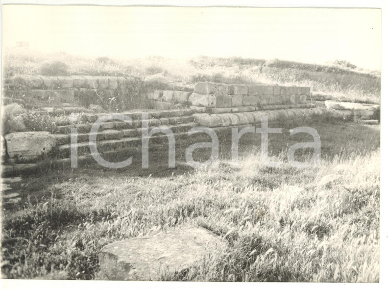1976 TARQUINIA (VT) Ara della Regina - Basamento di un tempio *Fotografia 18x13