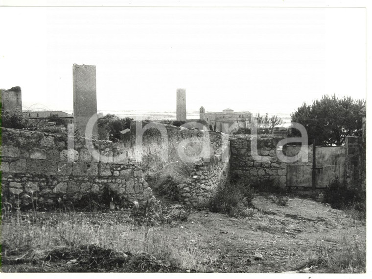 1981 TARQUINIA (VT) Antiche mura della chiesa di Santa Maria in Castello - Foto