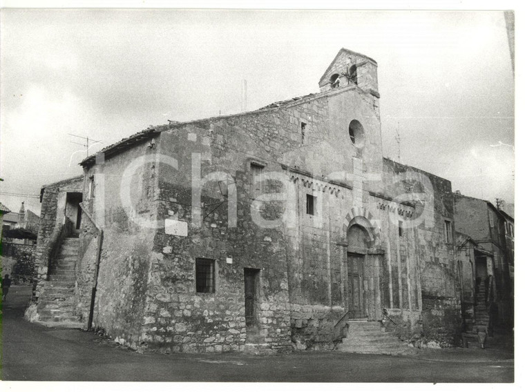 1981 TARQUINIA (VT) Facciata della chiesa di San Martino *Foto VINTAGE 18x13