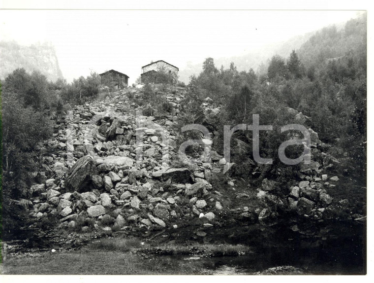 1977 CHIESA IN VALMALENCO (SO) Veduta torrente MALLERO *Foto VINTAGE 18x13 cm