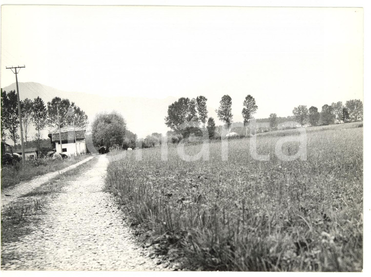 1974 SALUZZO (CN) Sentiero di campagna *Foto VINTAGE 18x13 cm