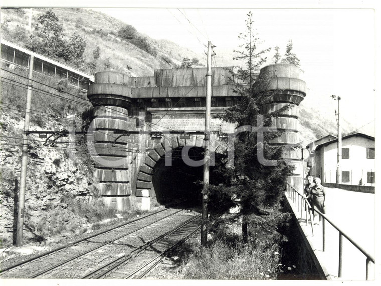 1978 BARDONECCHIA (TO) Traforo ferroviario del FREJUS - Foto ANIMATA 18x13 cm