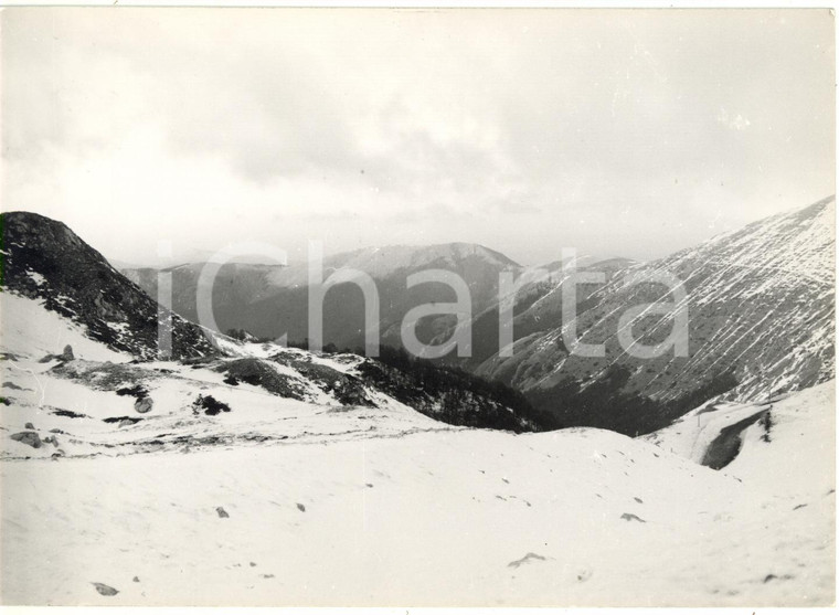 1976 MONTE TERMINILLO (RI) Veduta panoramica delle cime innevate *Foto 18x13 cm
