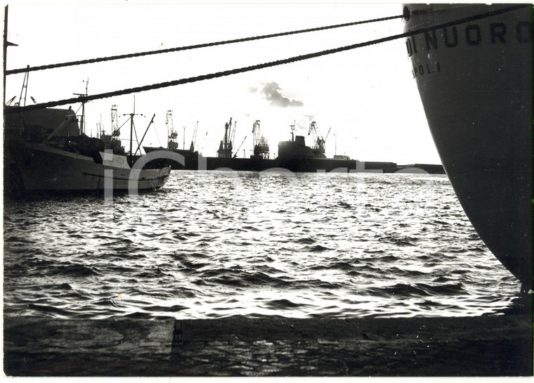 1979 CIVITAVECCHIA Nave CITTA' DI NUORO - TIRRENIA ormeggiata *Fotografia 18x13