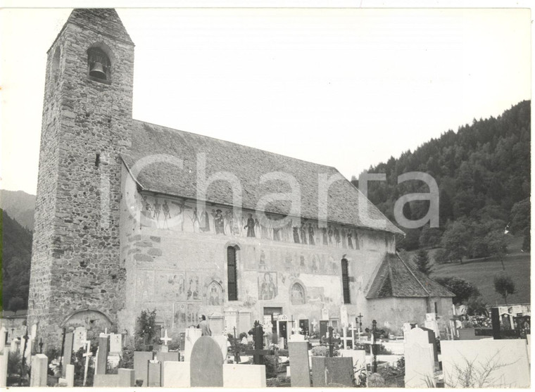 1979 PINZOLO (TN) Veduta del cimitero e della chiesa di San Vigilio *Foto 18x13