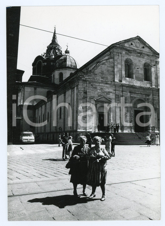 1978 TORINO Cattedrale di San Giovanni Battista - Turiste in posa - Foto 13x17