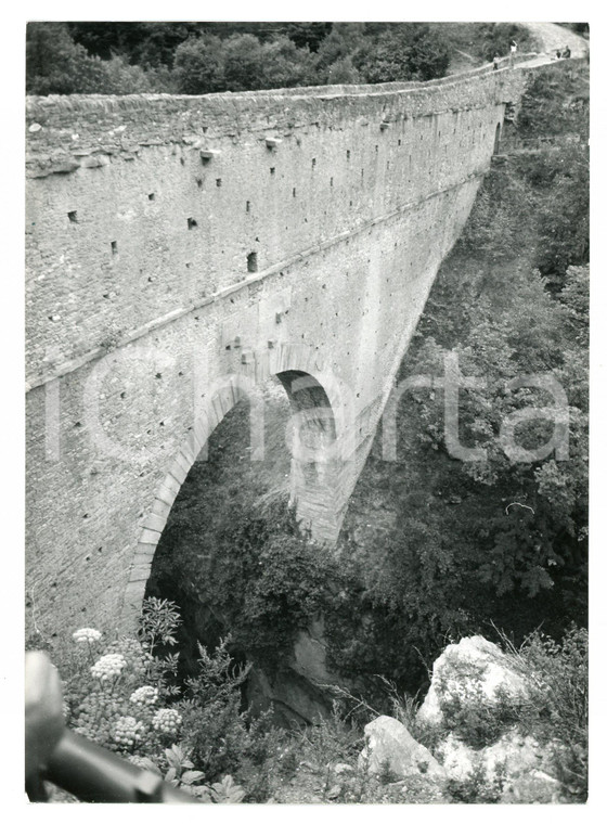 1976 AYMAVILLES - PONT D'AEL (AO) Ponte romano di Pondel - Foto 13x17 cm