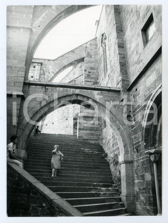 1978 SANT'AMBROGIO DI TORINO Turista alla Sacra di San Michele - Foto 13x17 cm