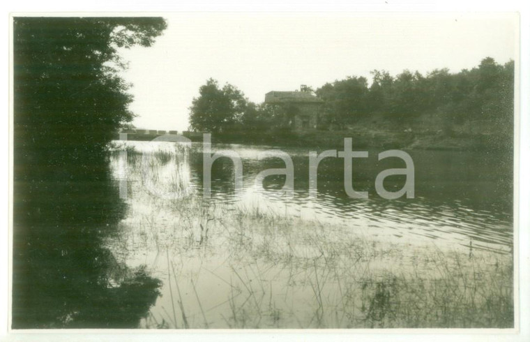 1930 LAGO DI LOMELLINA - Veduta panoramica - Foto cartolina VINTAGE