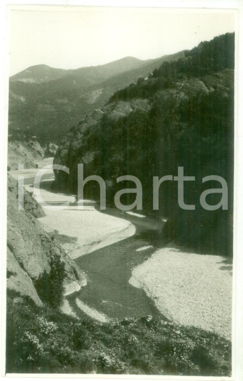 Maggio 1931 VAL BORBERA Veduta del fiume - Foto cartolina VINTAGE