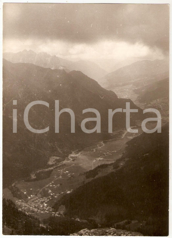 1965 VAL DI FASSA vista dal COL RODELLA - Panorama Dolomiti *Foto artistica