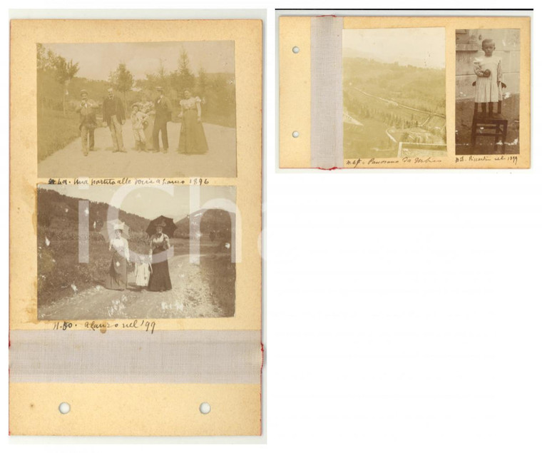 1896-1900 LANZO Partita a bocce in famiglia - URBINO Tiro a quattro - 4 foto