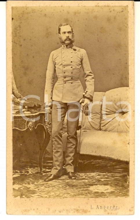 1865 ca WIEN Kaiser Franz Joseph I von Österreich - Photo LANGERER CDV