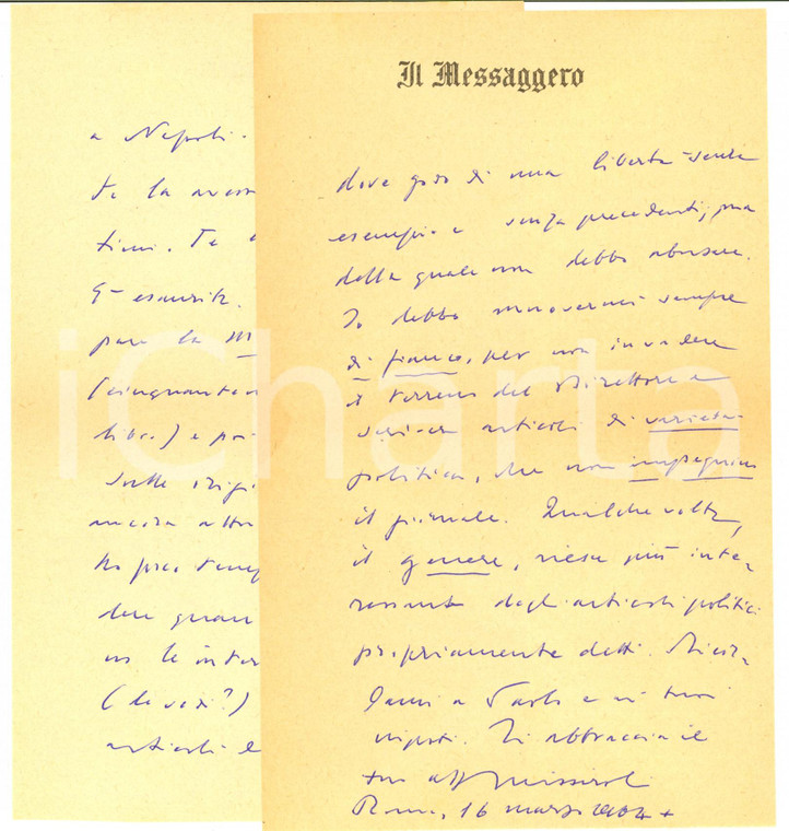 1964 ROMA IL MESSAGGERO Mario MISSIROLI e la ristampa di "Monarchia socialista"