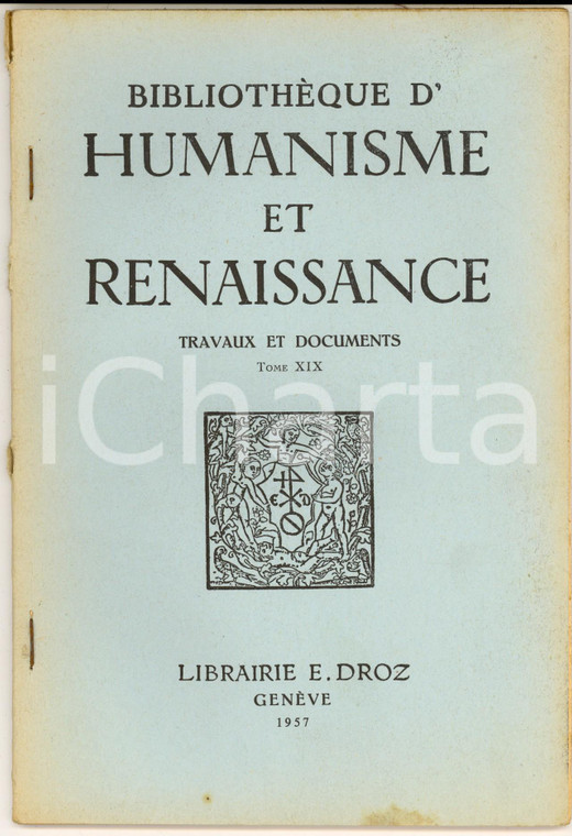 1957 Georg WEISE Die religiösen Schriften des Pietro Aretino - 30 pp. - DROZ