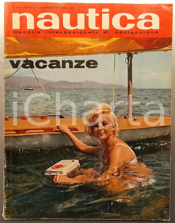 1964 NAUTICA Mensile navigazione - Lucky Moppie missile USA *Anno III n° 30-31