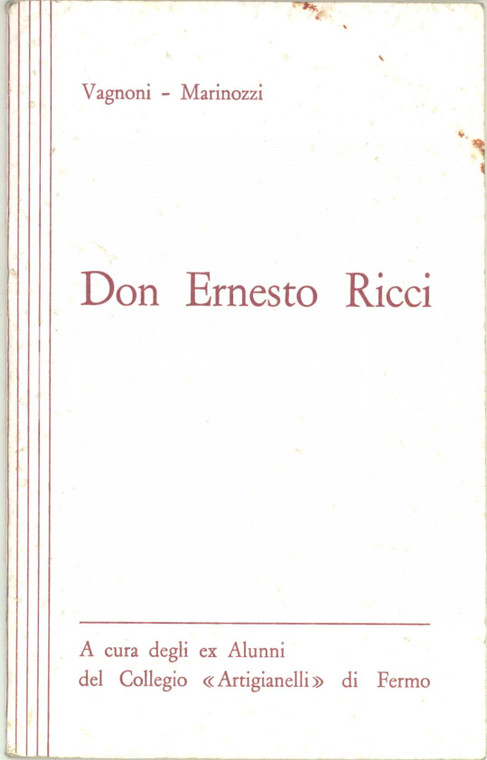 1980 ca VAGNONI-MARINOZZI Don Ernesto Ricci - Libretto ILLUSTRATO 52 pp.