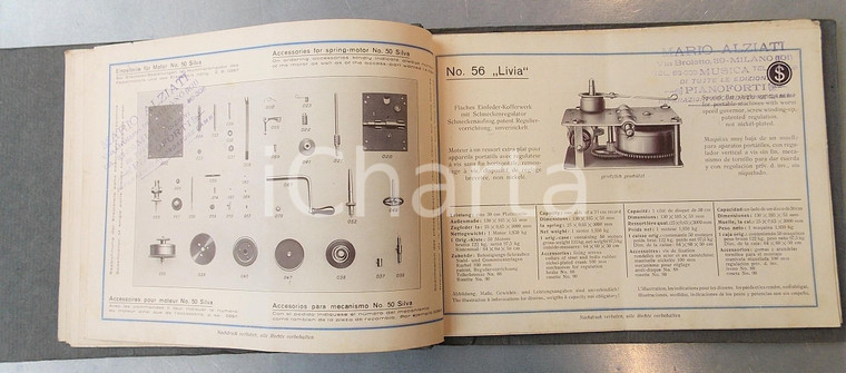 1930 ca ST. GEORGEN GEBR. STEIDINGER Factory talking machine motors - Catalogue