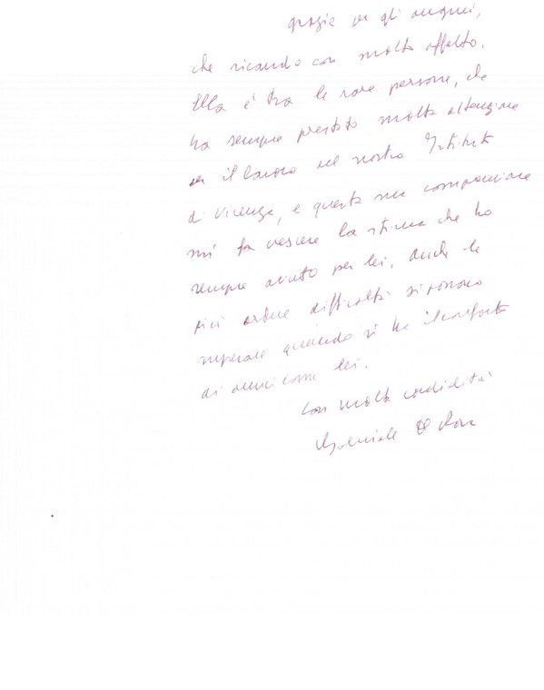 1978 ROMA Lettera di Gabriele DE ROSA a un collega per auguri - Autografo
