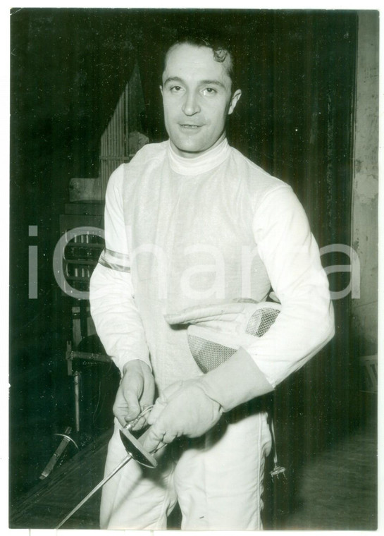 1956 OLIMPIADI MELBOURNE - FIORETTO Ritratto di Edoardo MANGIAROTTI - Foto