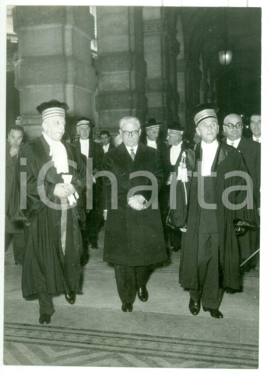 1958 ROMA Palazzo Giustizia - Giovanni GRONCHI e il nuovo procuratore Ugo GIGLIO