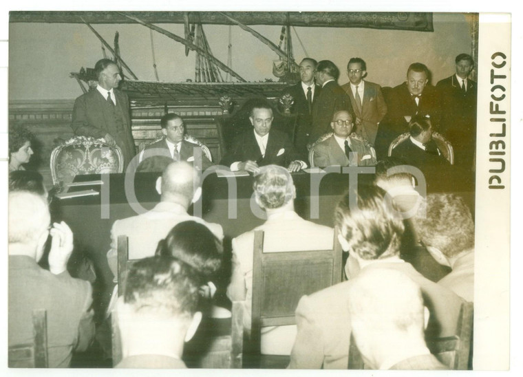 1954 ROMA Palazzo Chigi - Gaetano MARTINO durante conferenza stampa *Foto 18x13