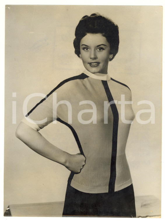 1955 LONDON Ealing Studios - Portrait of Eunice GAYSON *Photo 15x20 cm