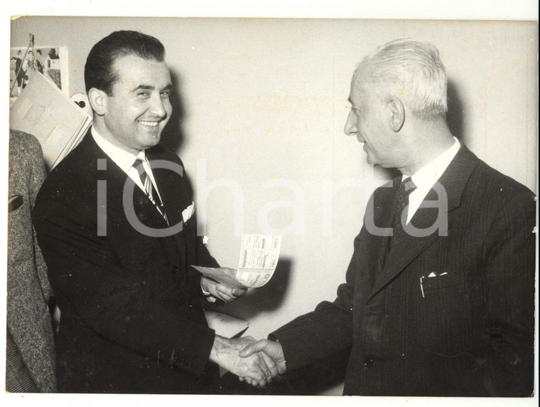 1957 ROMA Vincitore Lotteria Nazionale con venditore del biglietto vincente