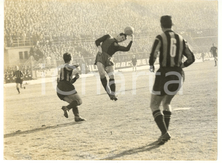 1962 BERGAMO - ATALANTA - GENOA 1-1 - Colpo di testa di Massimo GIACOMINI *Foto 