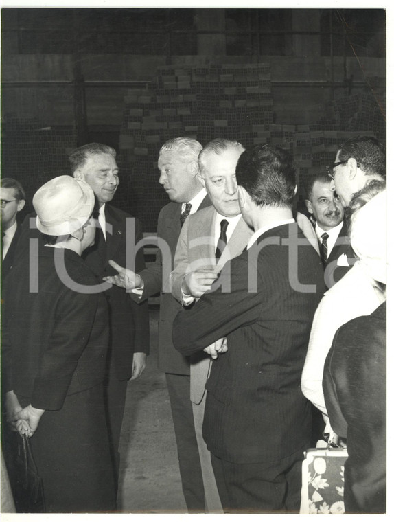 1963 GENOVA Inaugurazione mostra biblioteche - Sindaco Vittorio PERTUSIO - Foto