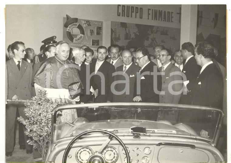 1955 ca PALERMO Fiera del Mediterraneo - Mario SCELBA in visita ufficiale *Foto